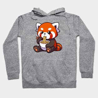 cute red panda ramen enthusiast Hoodie